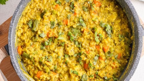 Traditional Indian Kitchari - a nourishing rice and lentil dish